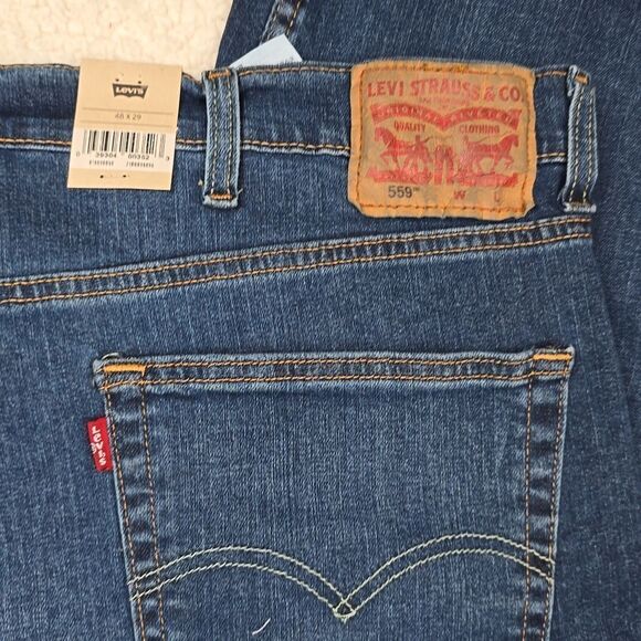 769 NWT Levi's Men's 559 Relaxed Straight Stretch Low Rise Relaxed Fit Straight - Picture 5 of 5